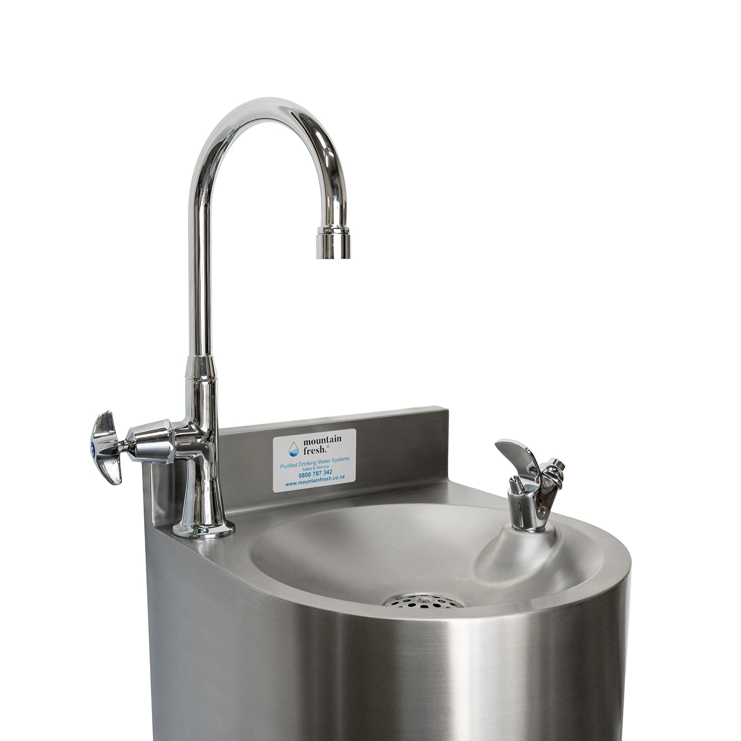 Stainless Steel Wall Mounted Fountain With Robust Bottle Filler - Mount Cardrona