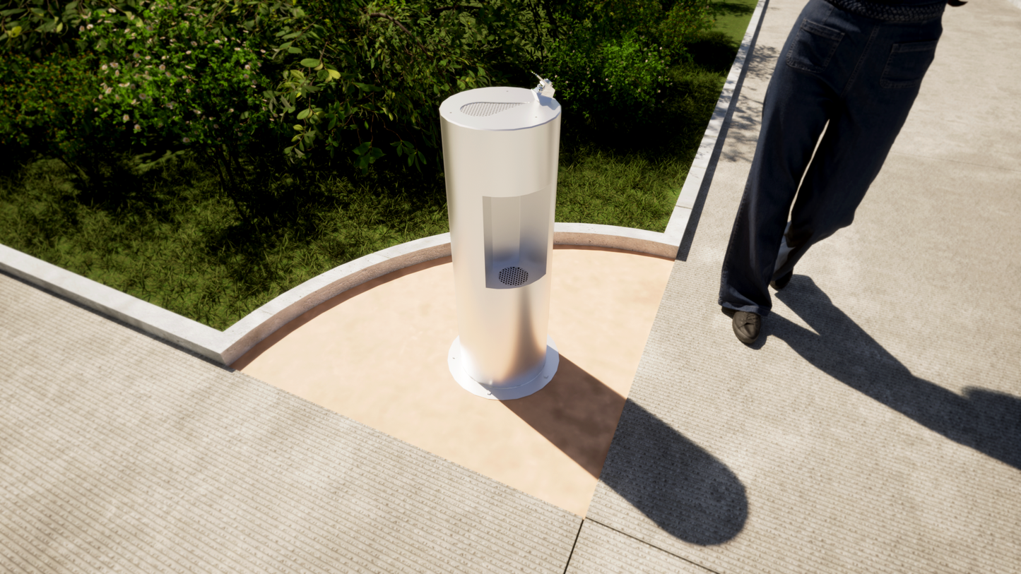 Stainless Steel Drinking Fountain with Bottle Filler - Mount Eden