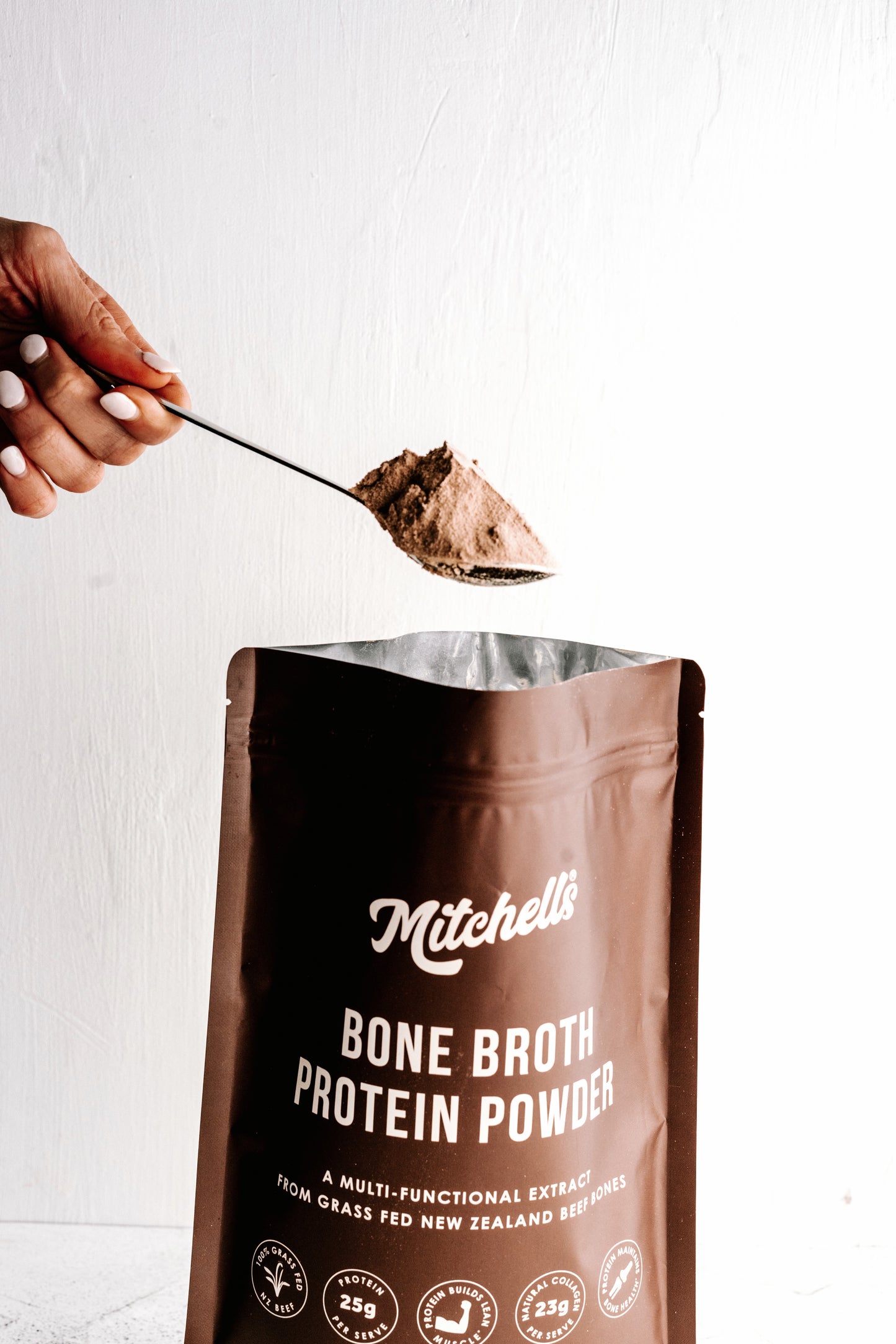 Mitchells Nutrition Bone Broth Protein Powder Chocolate