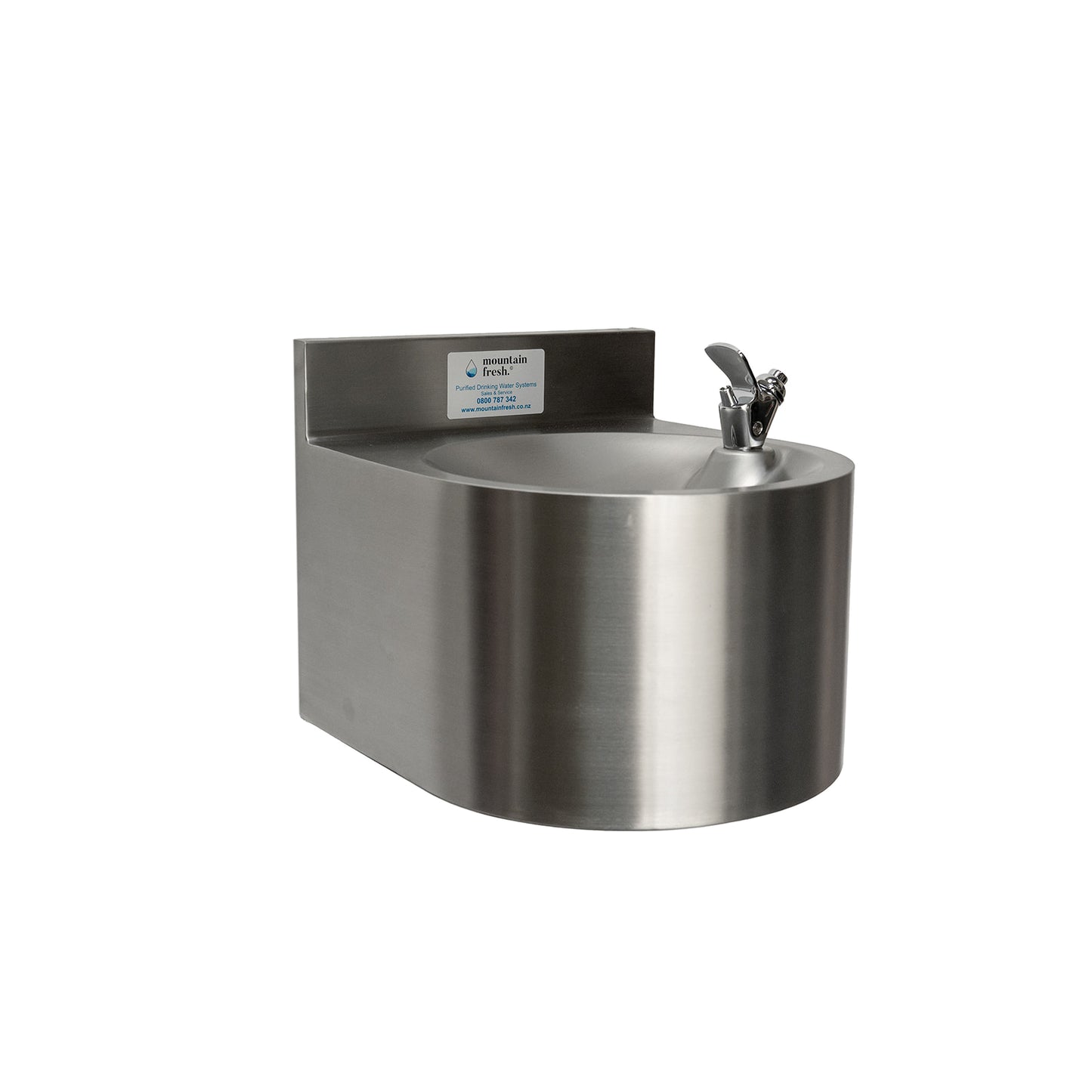 Stainless Steel Wall Mounted Drinking Fountain - Mount Cardrona