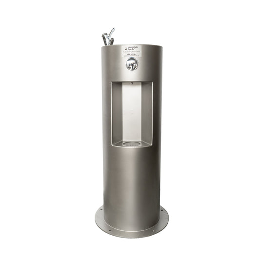 Stainless Steel Drinking Fountain with Bottle Filler - Mount Eden
