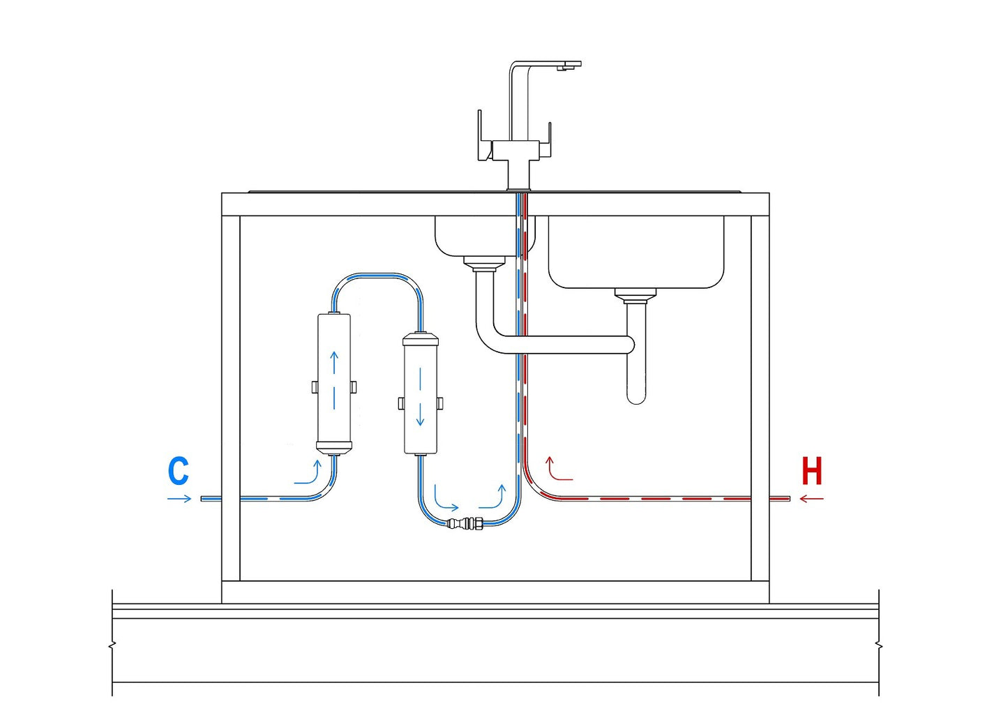 Fluoride Reduction Inline Purifier Kit