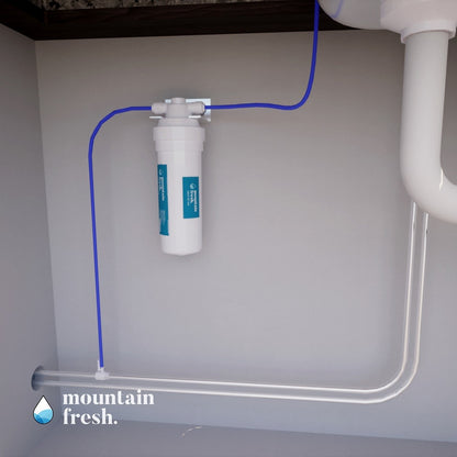 Mountain Fresh water filter cartridge side view showing detailed structure and filter design