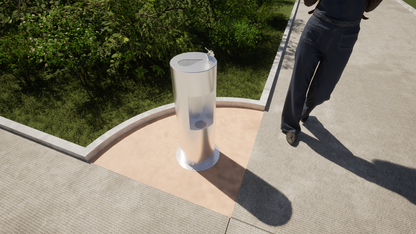 Stainless Steel Drinking Fountain with Bottle Filler - Mount Eden