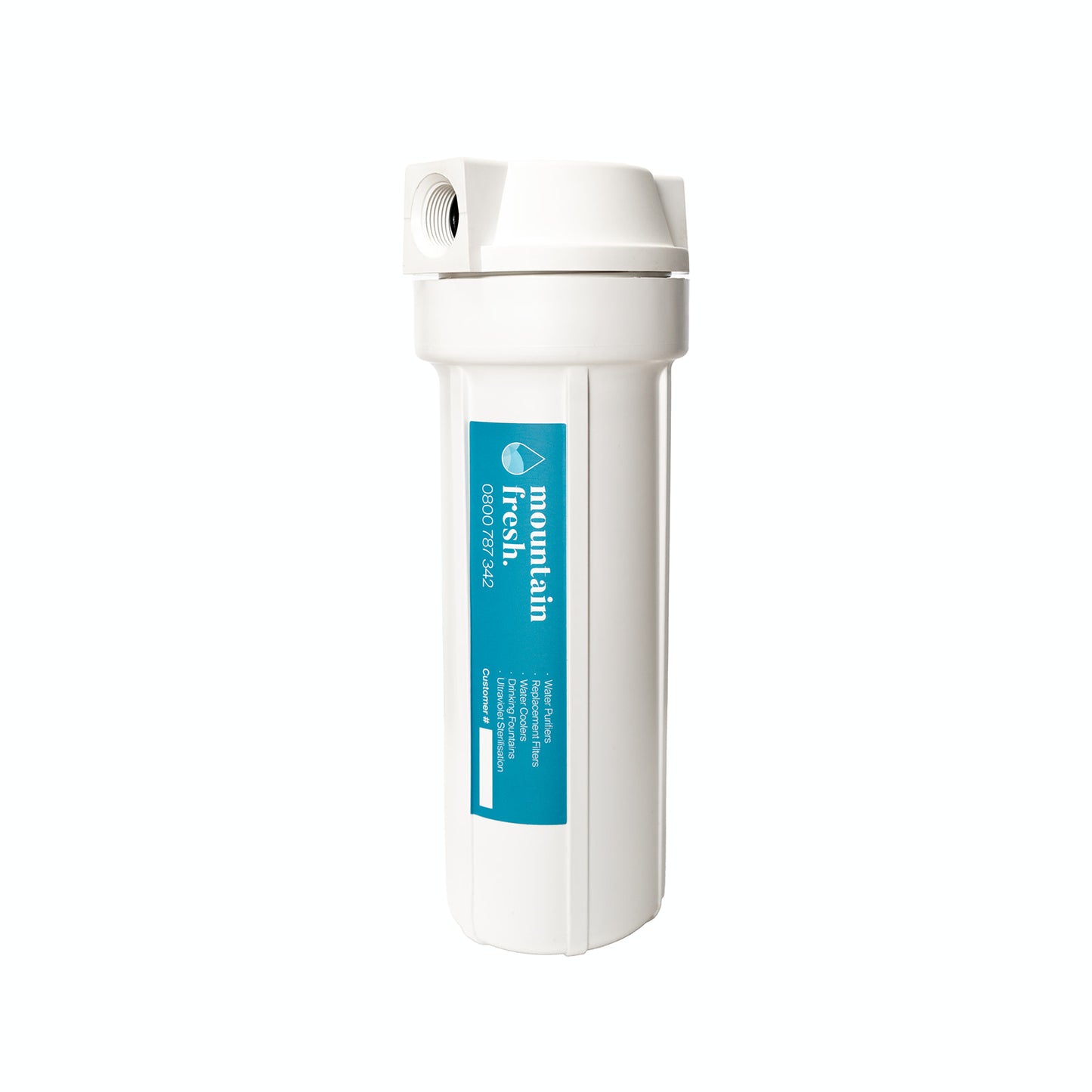 10" Water Filter Housing with 3/4" Inlet Outlet