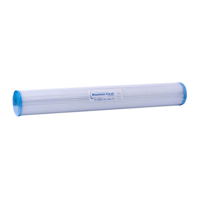 20-inch pleated filter alternate view by Mountain Fresh showing filter structure and layers.