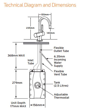 Instant Hot Water Tap - 3300