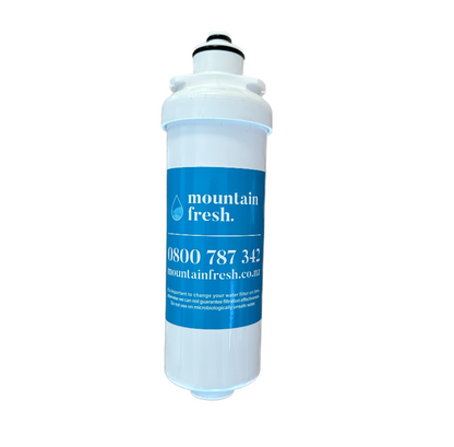 Mountain Fresh Quick Change Mini Water Filter CQCM10-KDF-O – mini quick-change water filter with KDF media.